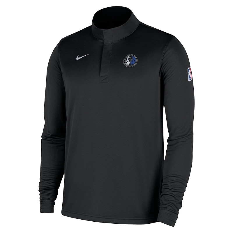 Men's Nike Royal Dallas Mavericks 2025/26 Authentic Coaches Quarter-Zip Dri-Fit Top