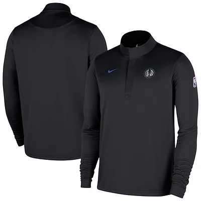 Men's Nike Black Dallas Mavericks 2025/26 City Edition Remix Authentic Coaches Dri-FIT Half-Zip Top
