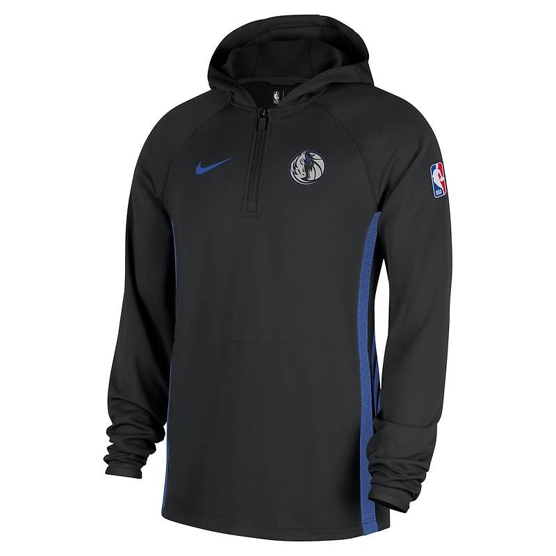 Men's Nike  Black Dallas Mavericks 2025/26 City Edition Remix Authentic On-Court Quarter-Zip Dri-FIT Hooded Jacket