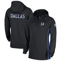Men's Nike  Black Dallas Mavericks 2025/26 City Edition Remix Authentic On-Court Quarter-Zip Dri-FIT Hooded Jacket