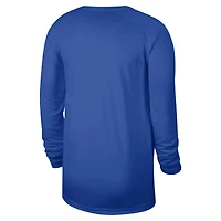 T-shirt d'entraînement à manches longues Nike Dallas Mavericks 2024/25 Legend On-Court pour homme Bleu