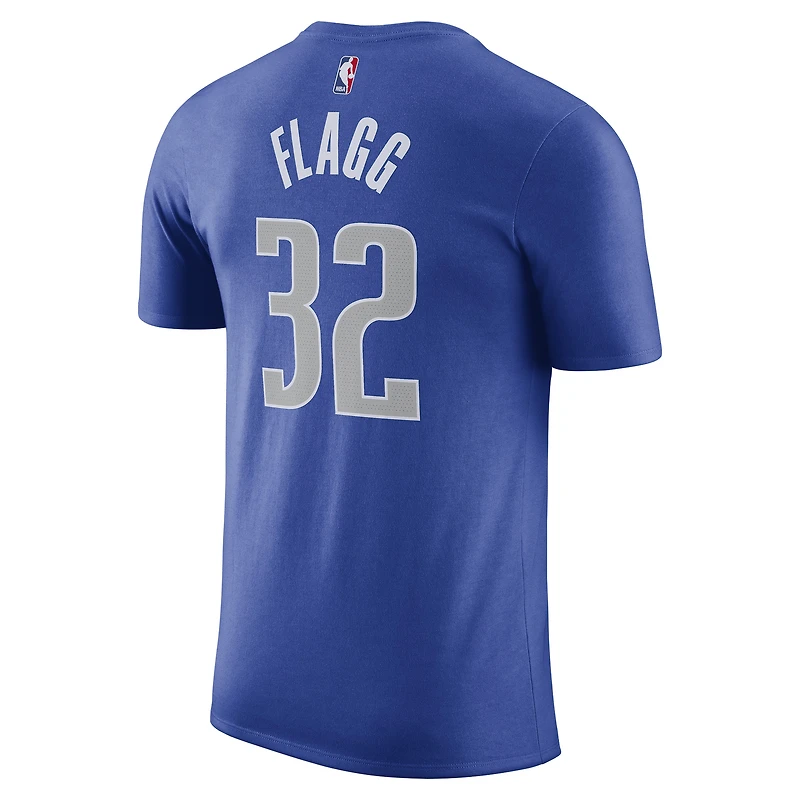 Men's Nike Cooper Flagg Blue Dallas Mavericks 2025 NBA Draft Icon Name & Number T-Shirt