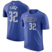T-shirt Nike Cooper Flagg bleu pour homme, Dallas Mavericks, NBA Draft 2025, avec nom et numéro