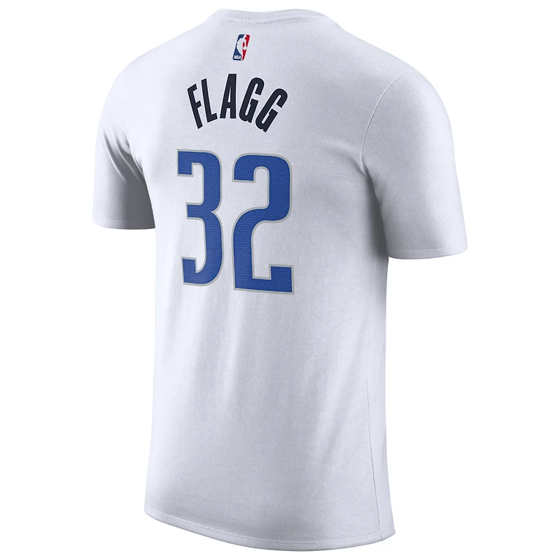 Men's Nike Cooper Flagg White Dallas Mavericks 2025 NBA Draft First Round Pick Association Edition Name & Number T-Shirt