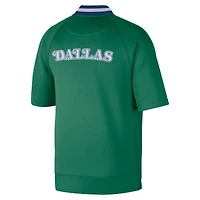 Men's Nike Green Dallas Mavericks Classic Edition Hardwood Classics Authentic On-Court Game Full-Zip Jacket