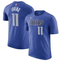 Men's Nike Kyrie Irving Blue Dallas Mavericks Icon Name & Number T-Shirt