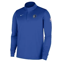 Men's Nike Royal Dallas Mavericks 2025/26 Authentic Coaches Quarter-Zip Dri-Fit Top