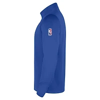 Haut Nike Royal Dallas Mavericks 2025/26 Authentic Coaches Dri-Fit à quart de zip pour homme