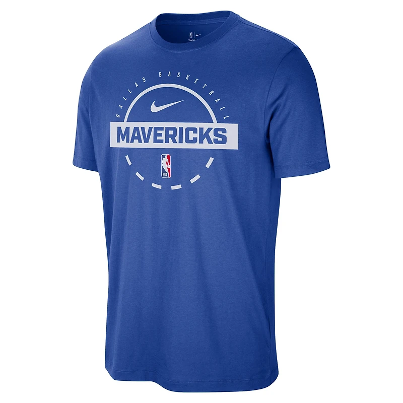 T-shirt d'entraînement Nike Royal Dallas Mavericks Authentic pour homme