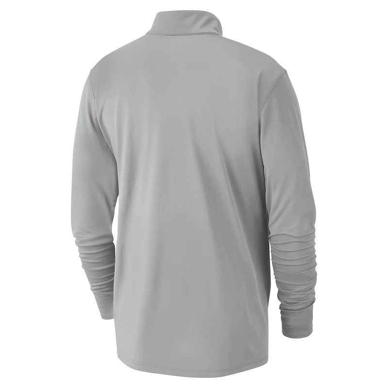 Men's Nike Silver Dallas Mavericks 2024/25 City Edition Authentic Coaches Performance Half-Zip Top