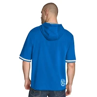 Men's Tommy Jeans Blue Dallas Mavericks Paul French Terry Short Sleeve Pullover Hoodie