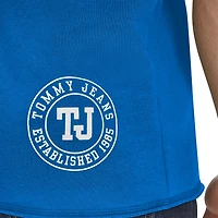 Men's Tommy Jeans Blue Dallas Mavericks Paul French Terry Short Sleeve Pullover Hoodie