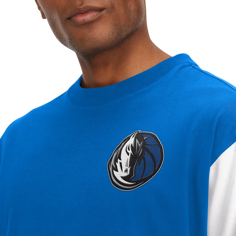 Men's Tommy Jeans Royal Dallas Mavericks Richie Color Block Long Sleeve T-Shirt