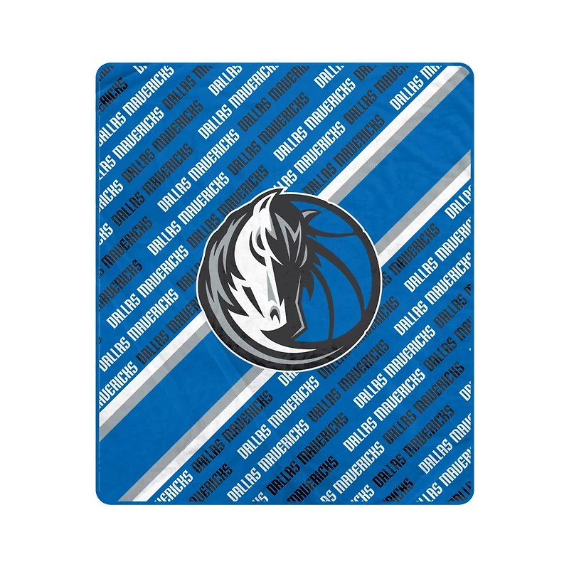 Couverture ultra douce Pegasus Dallas Mavericks 60" x 70" (diagonale) avec logo et doublure