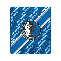 Couverture ultra douce Pegasus Dallas Mavericks 60" x 70" (diagonale) avec logo et doublure