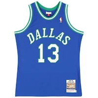 Steve Nash Dallas Mavericks Autographed Mitchell & Ness Blue 1998-99 Authentic Jersey