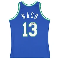 Steve Nash Dallas Mavericks Autographed Mitchell & Ness Blue 1998-99 Authentic Jersey
