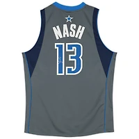 Steve Nash Dallas Mavericks Autographed Mitchell & Ness Grey 2003-04 Authentic Jersey