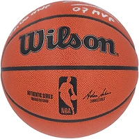 Steve Nash, Dirk Nowitzki Dallas Mavericks Autographed Wilson Authentic Series Indoor/Outdoor Basketball with Multiple MVP Inscriptions