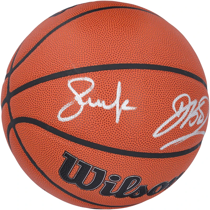Steve Nash, Dirk Nowitzki Dallas Mavericks Autographed Wilson Authentic Series Indoor/Outdoor Basketball