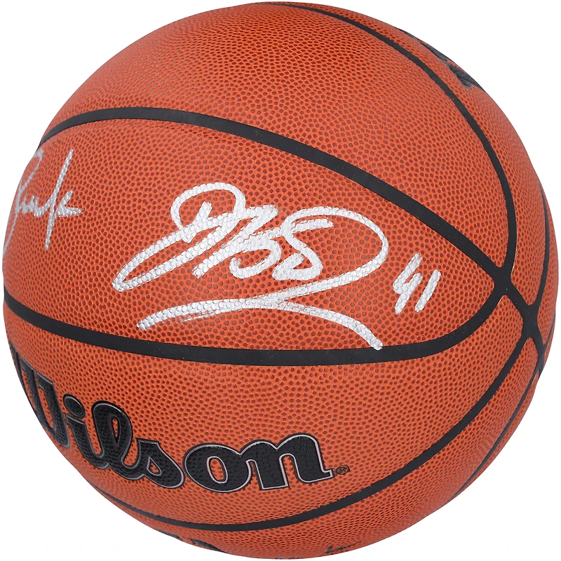 Steve Nash, Dirk Nowitzki Dallas Mavericks Autographed Wilson Authentic Series Indoor/Outdoor Basketball