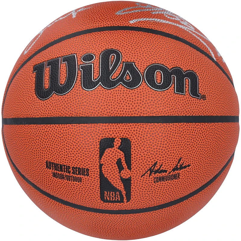 Steve Nash, Dirk Nowitzki Dallas Mavericks Autographed Wilson Authentic Series Indoor/Outdoor Basketball