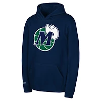 Toddler Mitchell & Ness Navy Dallas Mavericks Retro Logo Pullover Hoodie