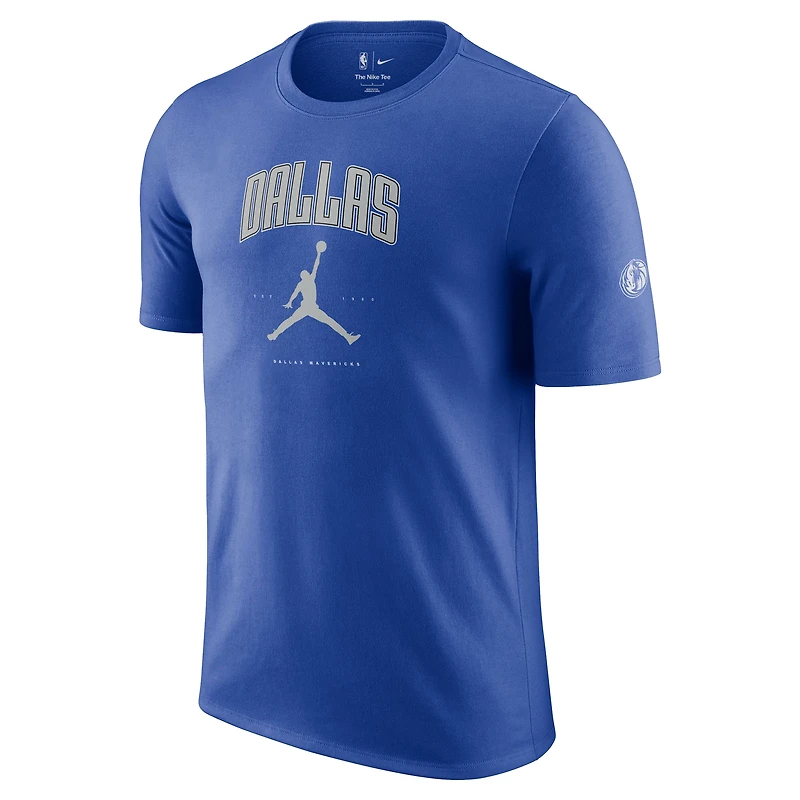 Unisex Jordan Brand Blue Dallas Mavericks Essential Cities T-Shirt