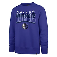Sweat-shirt ras du cou unisexe bleu Dallas Mavericks Brush By Headline '47