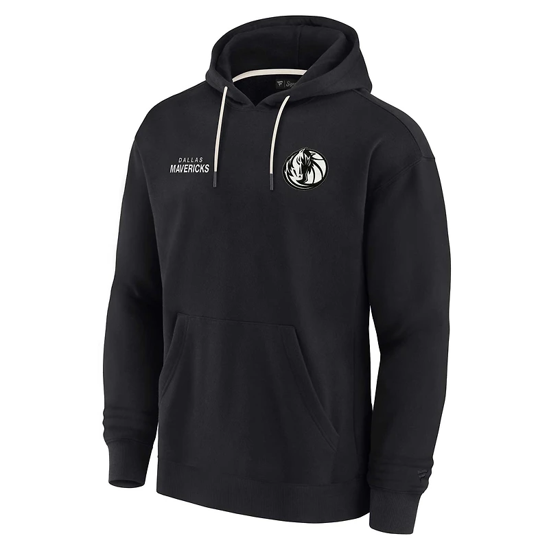 Unisex Fanatics Black Dallas Mavericks Elements Super Soft Fleece Pullover Hoodie