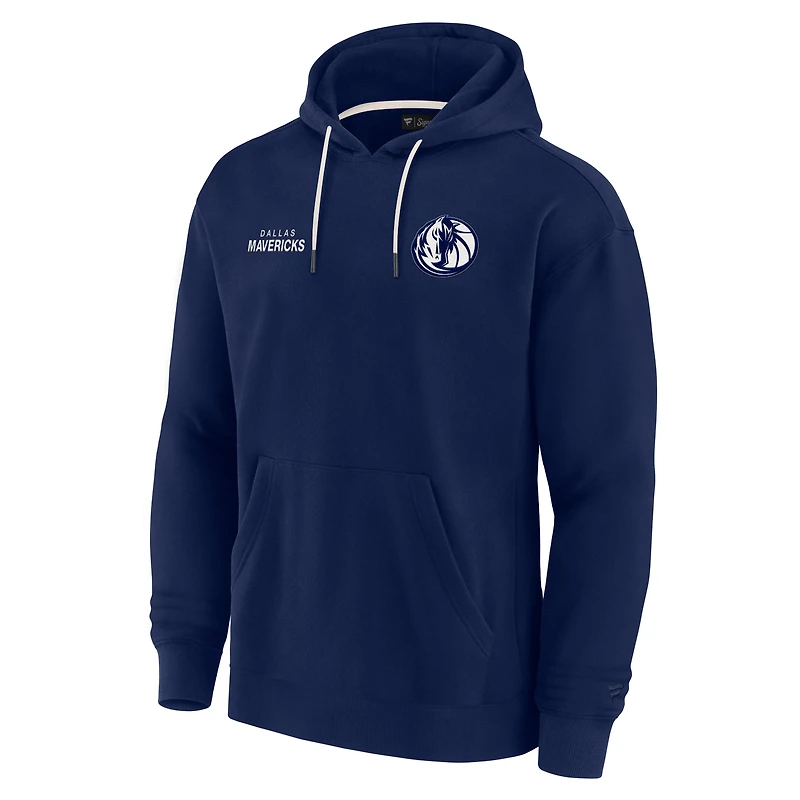 Unisex Fanatics Navy Dallas Mavericks Elements Super Soft Fleece Pullover Hoodie