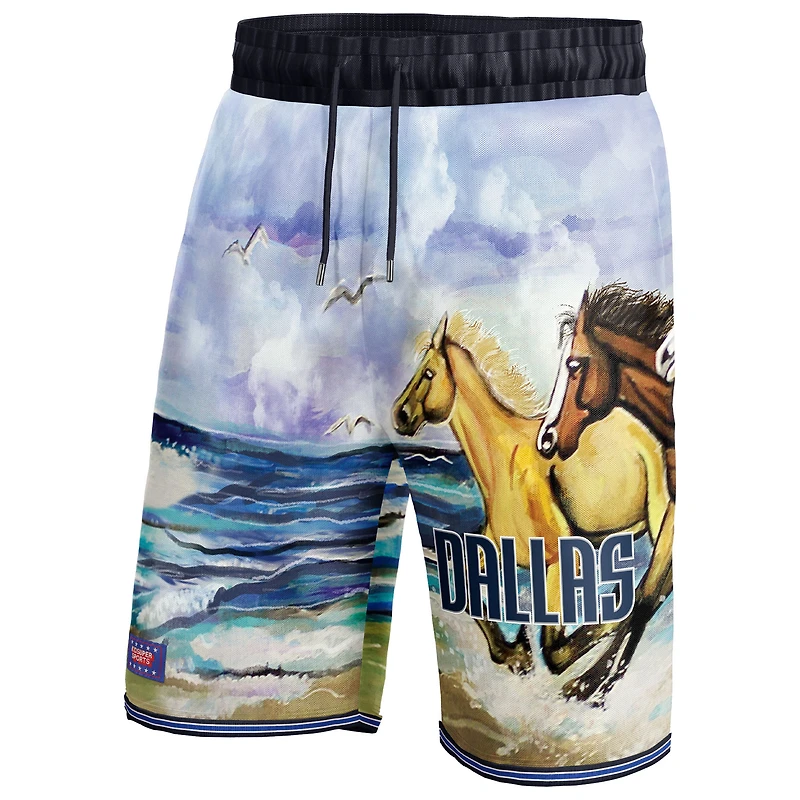 Short unisexe NBA & KidSuper Studios by Fanatics Dallas Mavericks Hometown bleu