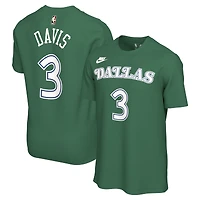 Unisex Nike Anthony Davis Green Dallas Mavericks Name & Number T-Shirt - Classic Edition