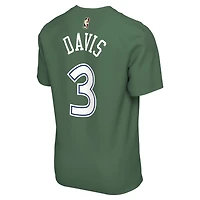 Unisex Nike Anthony Davis Green Dallas Mavericks Name & Number T-Shirt - Classic Edition