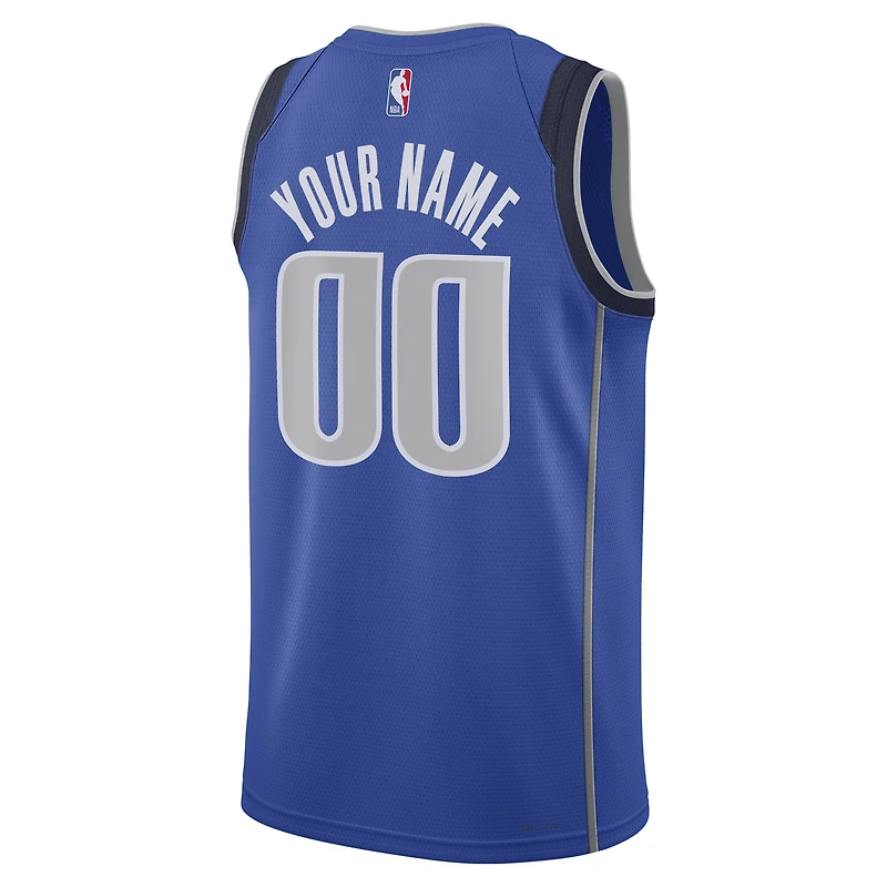 Unisex Nike Blue Dallas Mavericks Custom Swingman Jersey - Icon Edition