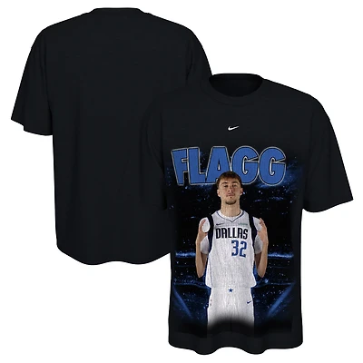 T-shirt unisexe Nike Cooper Flagg noir Dallas Mavericks New Faces x Places