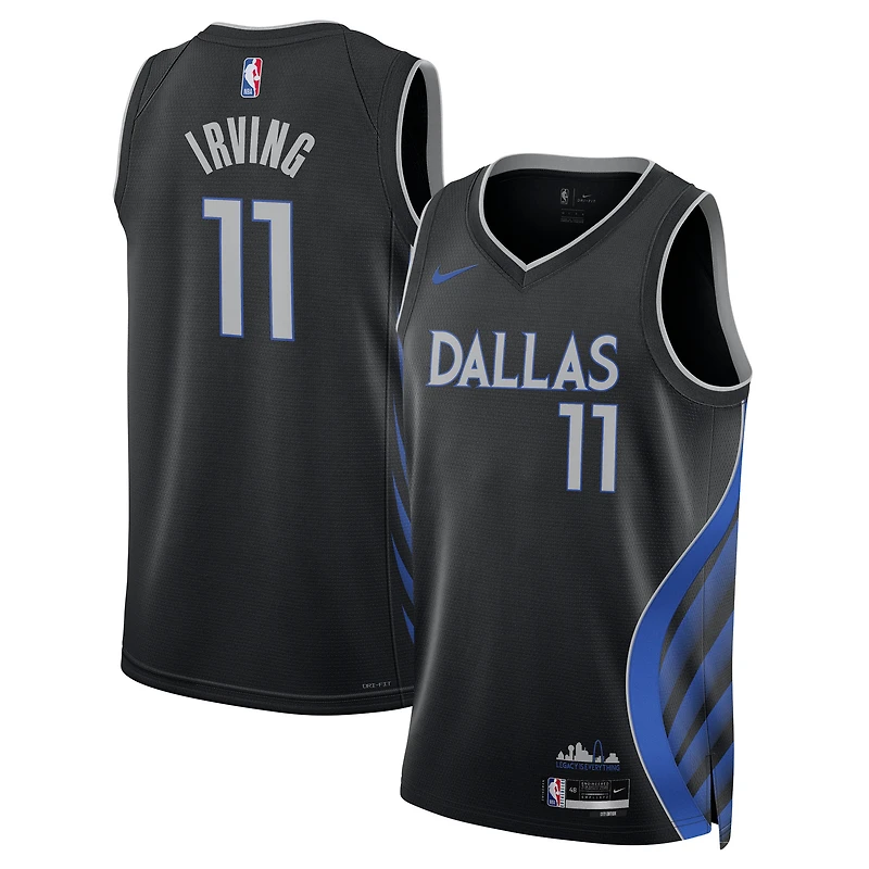 Unisex Nike Kyrie Irving Black Dallas Mavericks 2025/26 Swingman Jersey - City Edition