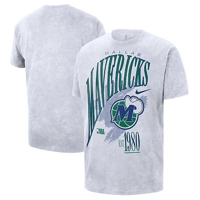 Unisex Nike White Dallas Mavericks Classic Edition Hardwood Classics Vintage T-Shirt