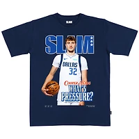 T-shirt unisexe bleu marine avec drapeau Cooper SLAM des Dallas Mavericks