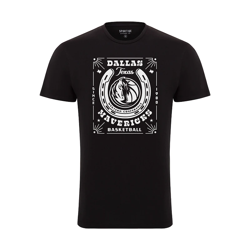 T-shirt unisexe Sportiqe Dallas Mavericks Bingham Elevated noir