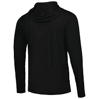 T-shirt à capuche manches longues unisexe Sportiqe Dallas Mavericks Rowan Tri-Blend noir