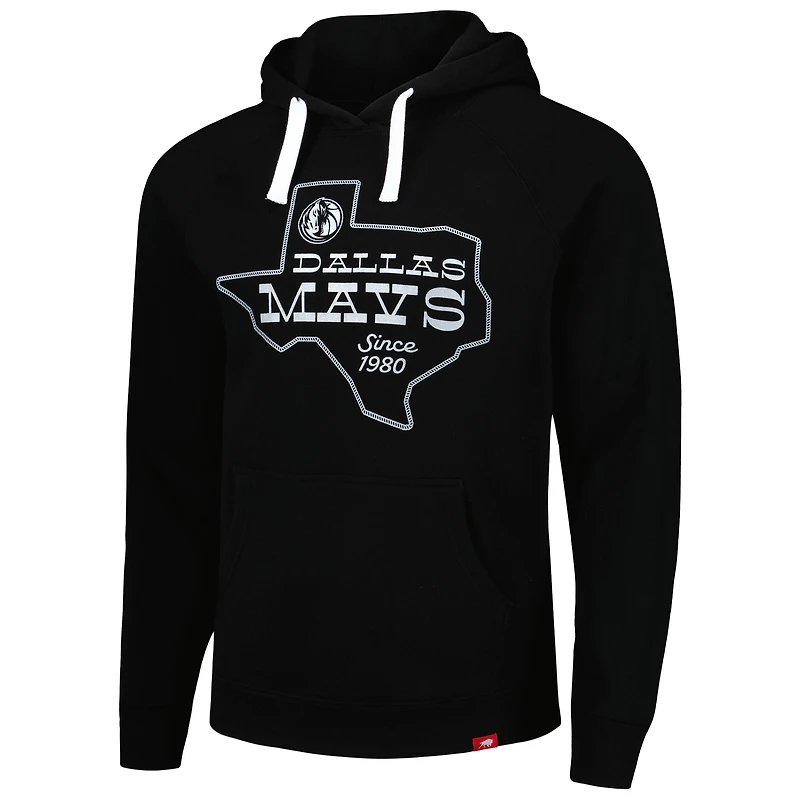 Sweat à capuche unisexe Sportiqe bleu marine Dallas Mavericks Olsen Raglan Tri-Blend Pullover