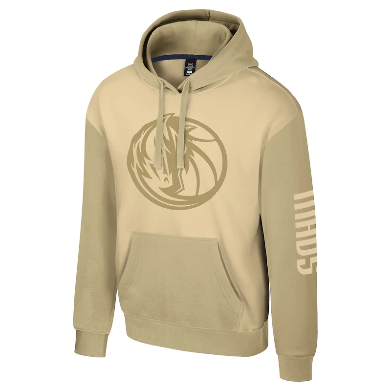 Unisex Stadium Essentials Khaki Dallas Mavericks Rafters Burst Hoodie