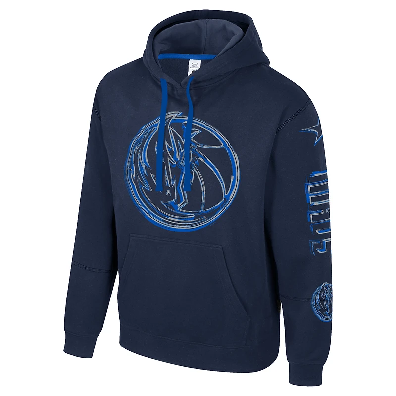 Sweat à capuche unisexe Stadium Essentials bleu marine des Dallas Mavericks Elementized