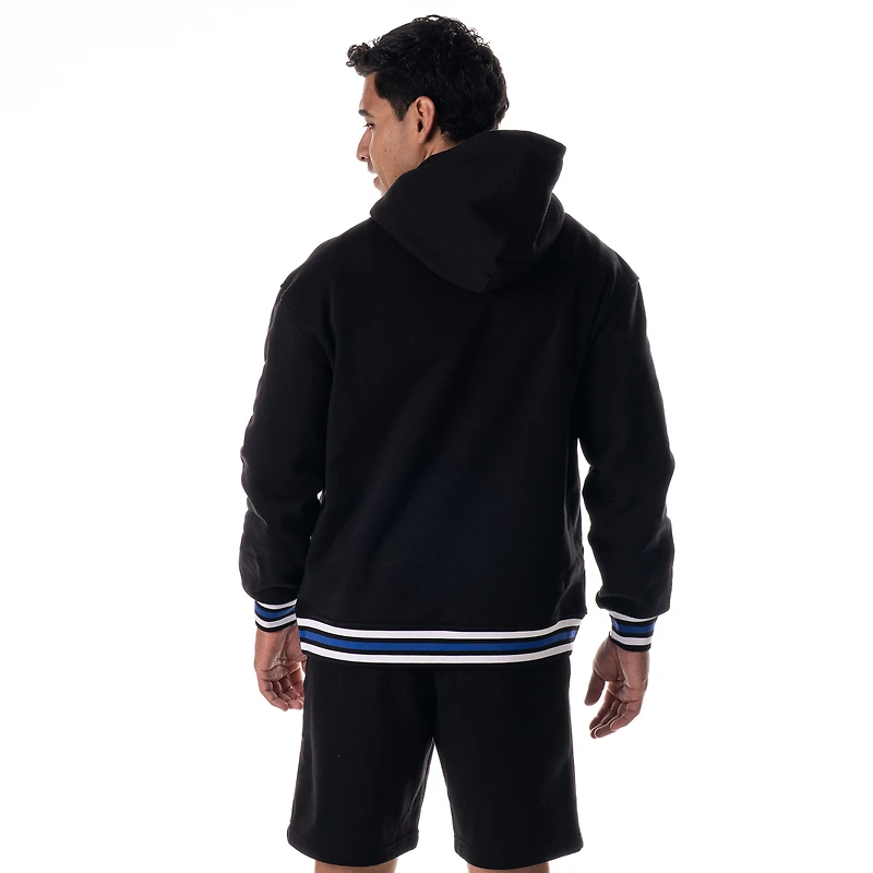 Sweat à capuche unisexe noir Dallas Mavericks de The Wild Collective, côtelé et ton sur ton, qualité supérieure