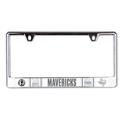 Cadre de plaque d'immatriculation en métal découpé au laser WinCraft Dallas Mavericks 2024/25 City Edition