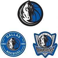 Lot de 3 aimants de réfrigérateur WinCraft Dallas Mavericks de qualité supérieure