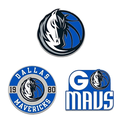 Ensemble de trois pin de collection WinCraft Dallas Mavericks