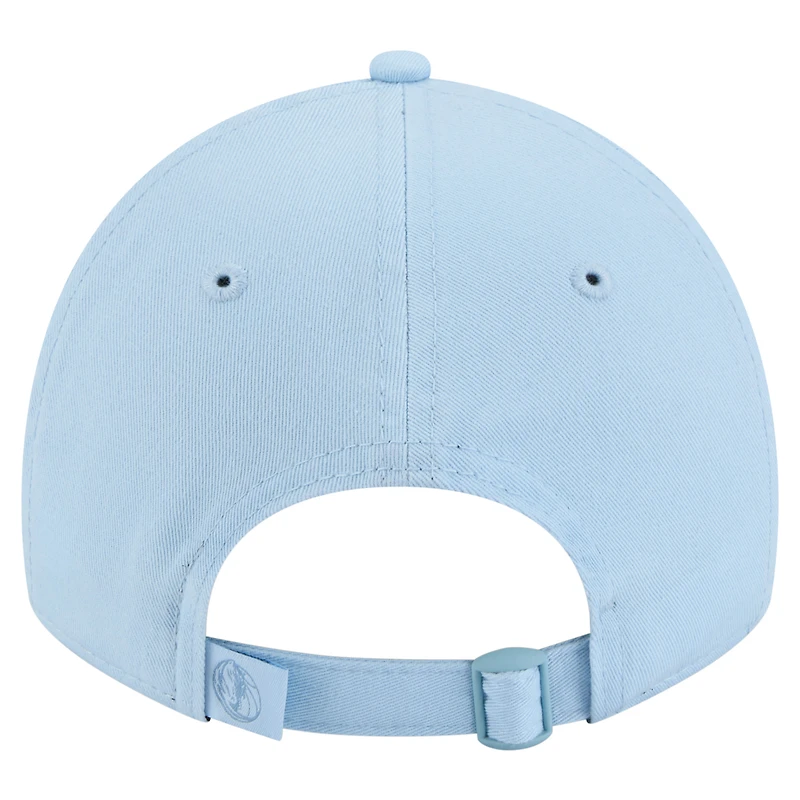 Casquette ajustable Dallas Mavericks Colorpack 9TWENTY bleu clair New Era pour femme