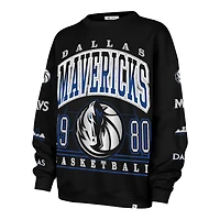 Sweat-shirt oversize « Go Big » Dallas Mavericks City Edition 2025/26 noir pour femme, modèle 47.
